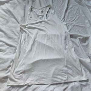 32 Degrees Cool White Sleeveless Racerback Tank Top